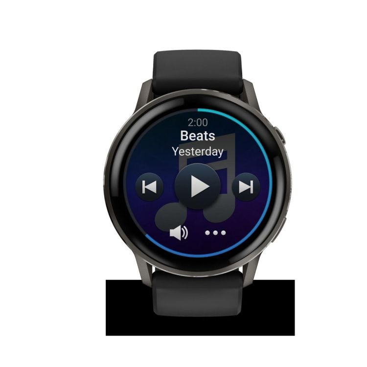  GARMIN Venu® 4 - 45 mm Slate met Zwarte siliconen band  - De Peperstraat (Poperinge)