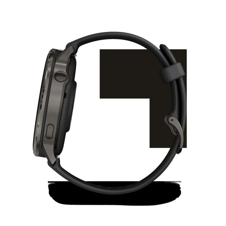  GARMIN Venu® 4 - 45 mm Slate met Zwarte siliconen band  - De Peperstraat (Poperinge)