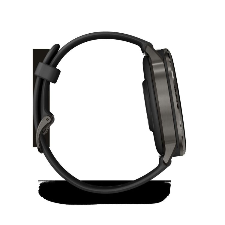  GARMIN Venu® 4 - 45 mm Slate met Zwarte siliconen band  - De Peperstraat (Poperinge)