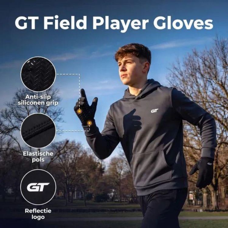 GT SPORT SELECTION GT Field Player Gloves  (zwart) - De Peperstraat (Poperinge)