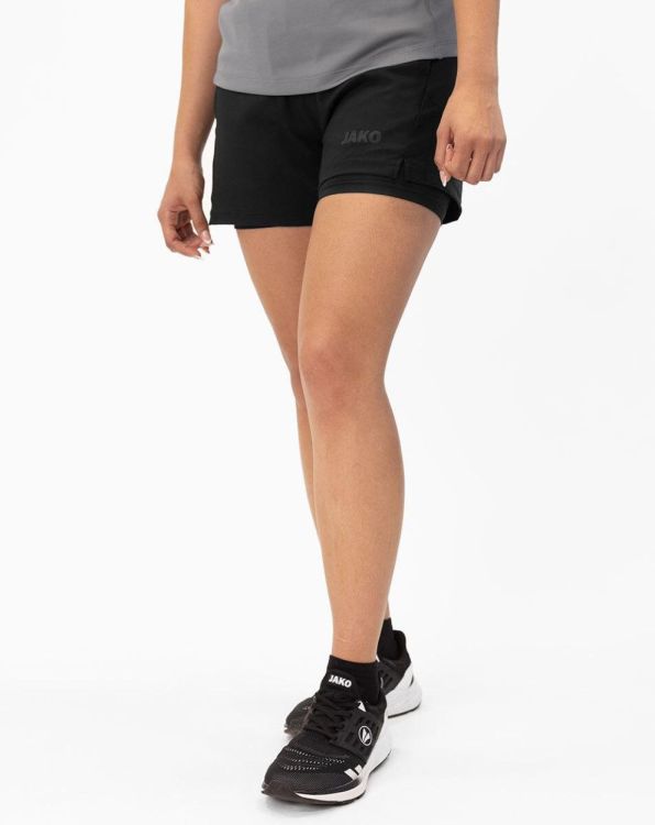 JAKO JAKO SHORT 2 IN 1 POWER DAMES  (zwart) - De Peperstraat (Poperinge)