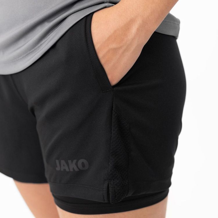 JAKO JAKO SHORT 2 IN 1 POWER DAMES  (zwart) - De Peperstraat (Poperinge)