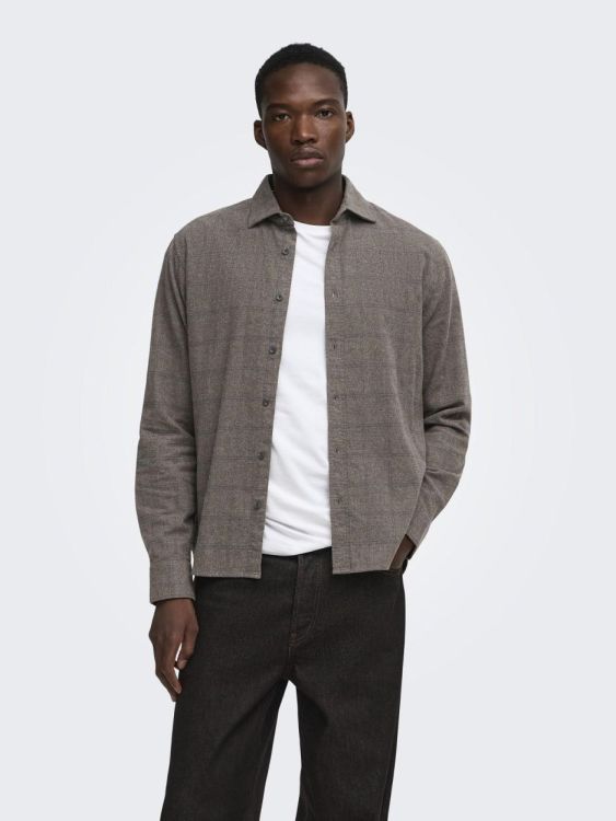 ONLY & SONS ONLY AND SONS HEMD  (bruin) - De Peperstraat (Poperinge)