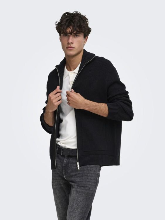 ONLY & SONS ONLY AND SONS TRUI  (zwart) - De Peperstraat (Poperinge)